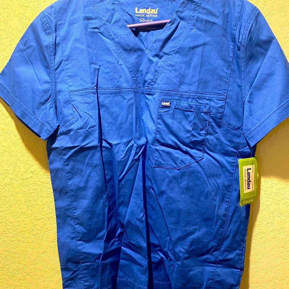 NWT Light Blue scrub top